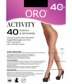 Жіночі ботильйони ORO Activity 40 den чорного кольору