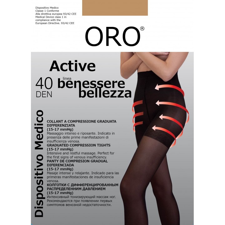 Корекція сутулості ORO Active 40 den visone