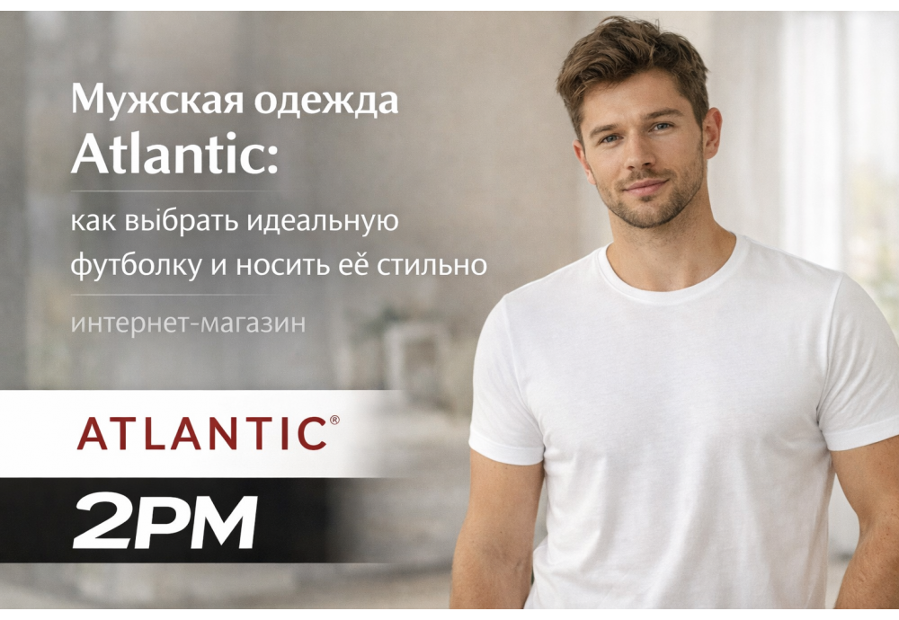 Мужская одежда Atlantic: как выбрать идеальную футболку и носить её стильно - интернет-магазин 2PM