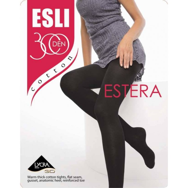 Колготки жіночі бавовняні E ESTERA 300 14С-65СПЕ, р.2, неро