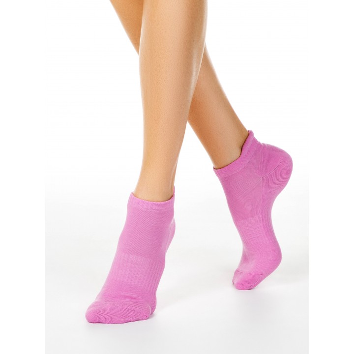 Шкарпетки жіночі бавовняні E ACTIVE (короткі, махр. стопа) 15С-75СПЕ, р.23, 078 білий