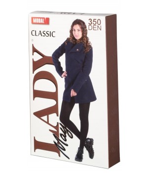 Колготки женские модал LADY MAY Classic 350 modal, 2, Серый меланж