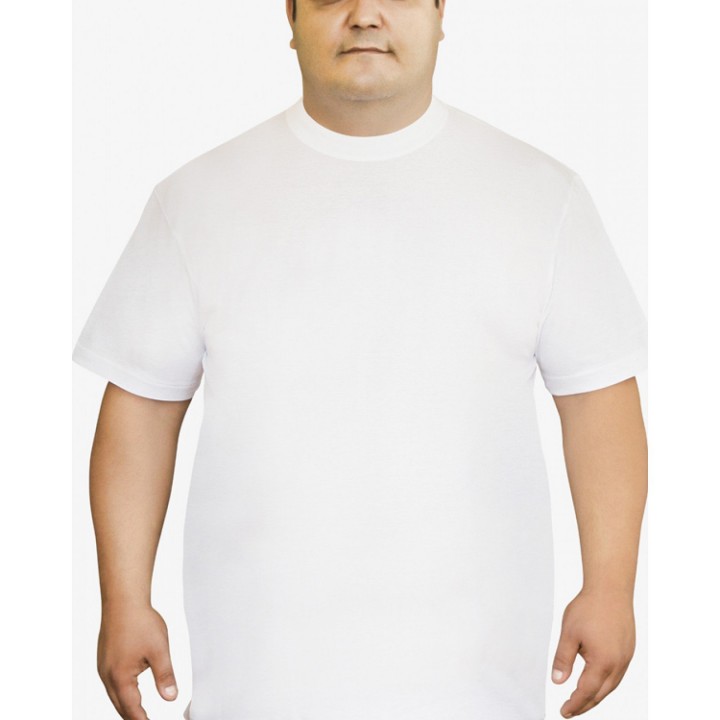 Мужская футболка Oztas A-1038 батал, 3XL, Белый