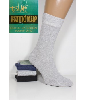 Стрейчквые мужские носки Житомир Талько высокие Арт.: 1221-1214, 42-45, Черный