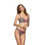 Бюстгальтер KINGA PU-619 GISELE 70C серый - фуксия