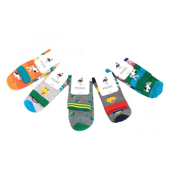 Шкарпетки MORE 078 35-38 колірної мікс