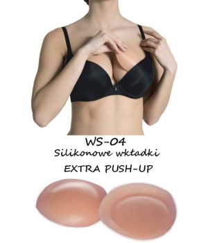 Силиконовые вкладыши extra push-up Julimex WS-04 L / XL natural