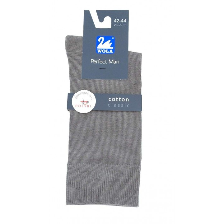 Мужские носки WOLA PERFECT MAN GL 42-44 титан
