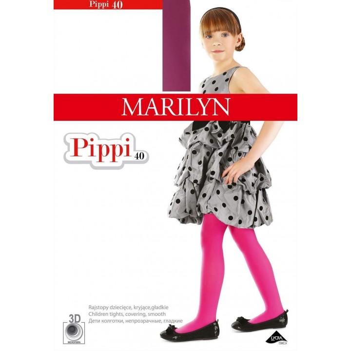Жіночі колготки MARILYN PIPPI 40 3D 98-122 блакитний