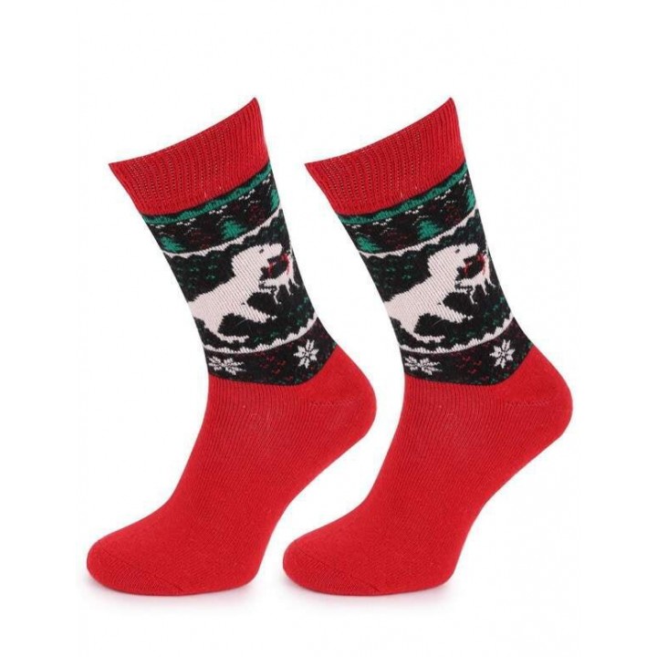 Носки MARILYN ANGORA MEN TERRY R24 универсальные красные