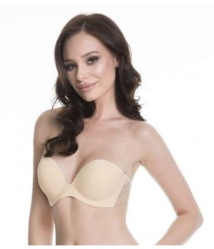 Бесшовный бюстгальтер-невидимка JULIMEX WING BRA C бежевый