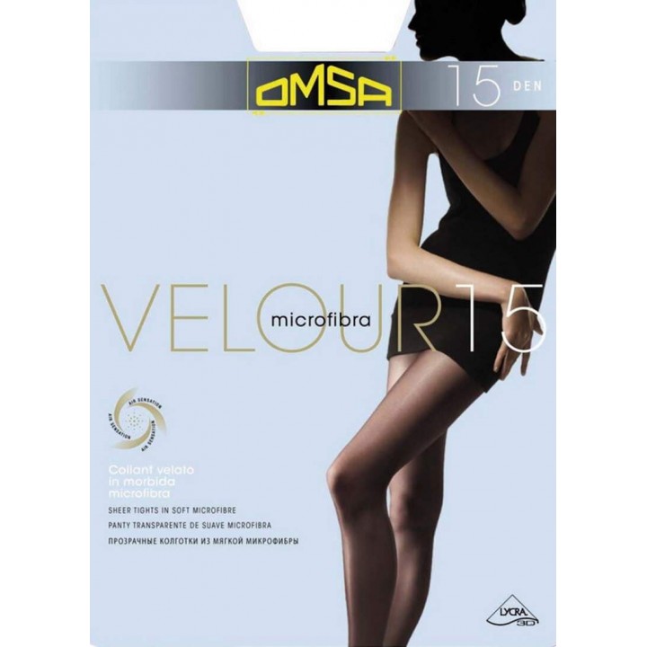 Колготки OMSA VELOR 15 2 fumo