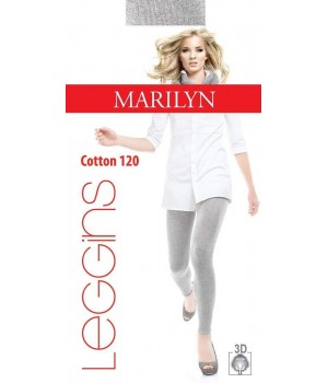 Женские леггинсы MARILYN COTTON 120 3/4 темный меланж