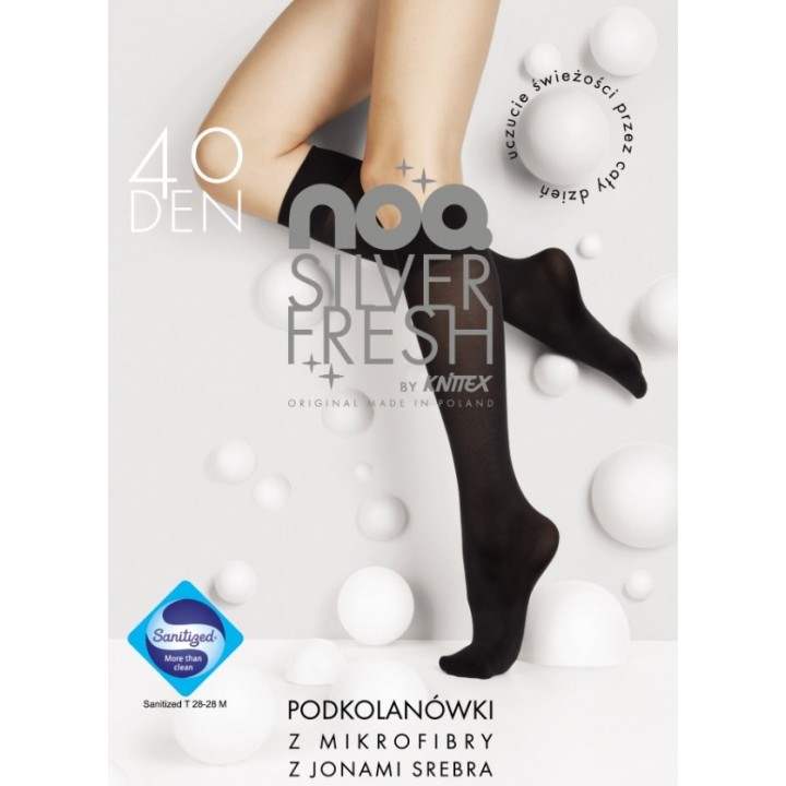 PODKOLANÓWKI KNITTEX JONY SREBRA uniwersalny nero