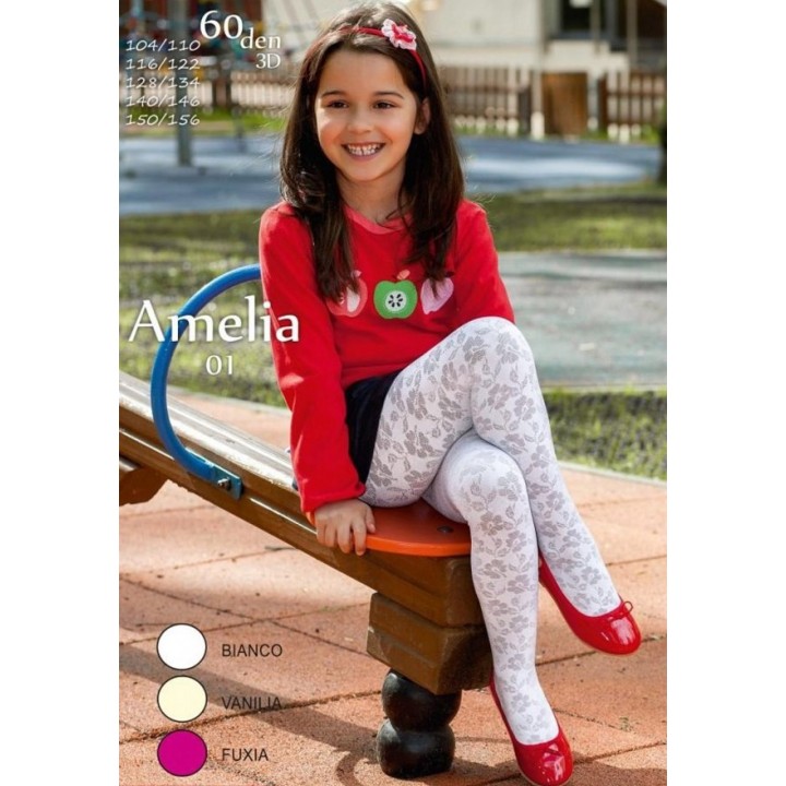 Детские колготки MONA DZ AMELIA 01 60150-156 fuxia