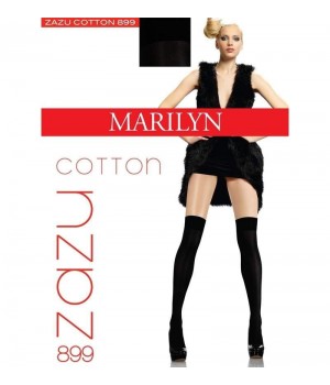 Заколенки хлопковые гольфы-ботфорты MARILYN ZAZU COTTON 899 универсальный меланж