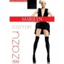 Заколенки хлопковые гольфы-ботфорты MARILYN ZAZU COTTON 899 универсальный меланж
