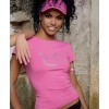 Женская футболка ATLANTIC LVS-291 S темно-розовый
