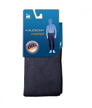 Детские кальсоны для мальчиков WOLA CHLOP 92-122 116-122 темно-синий