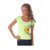 Жіноча футболка ATLANTIC LVS-293 S світло-зелена