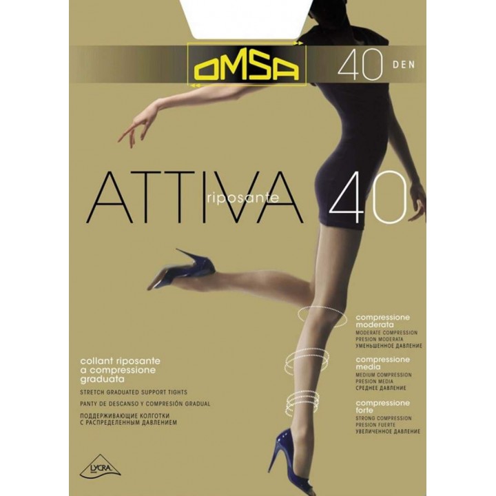 Колготки OMSA ATTIVA 40 4 fumo