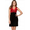 Женская ночная сорочка BABELLA LARISA XL черно - красная