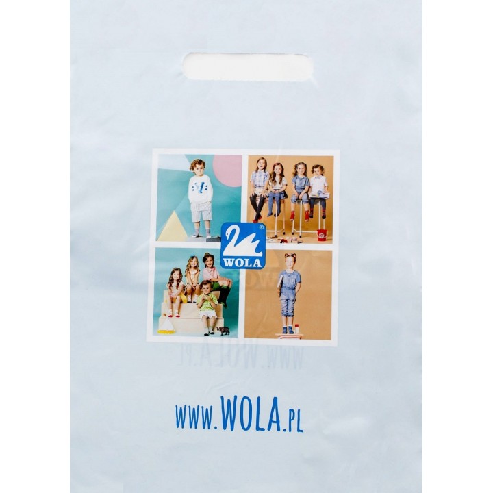 Фірмовий подарунковий пакет WOLA універсальний з малюнком.
