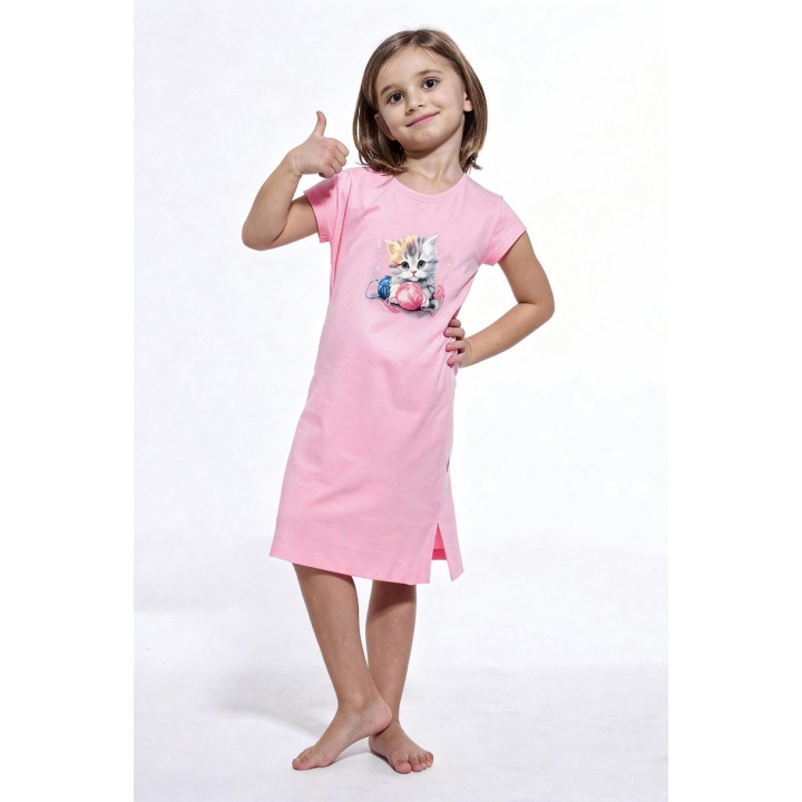 РУБАШКА ДЛЯ ДЕВОЧЕК ДЕТЕЙ KR 493/123 КОТЕНОК 3