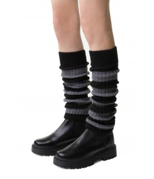 Шерстяные леггинсы 068 в полоску