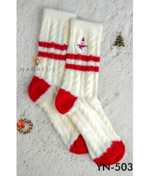 SKARPETKA APLIKACJA YN-5034-BAŁWANEK