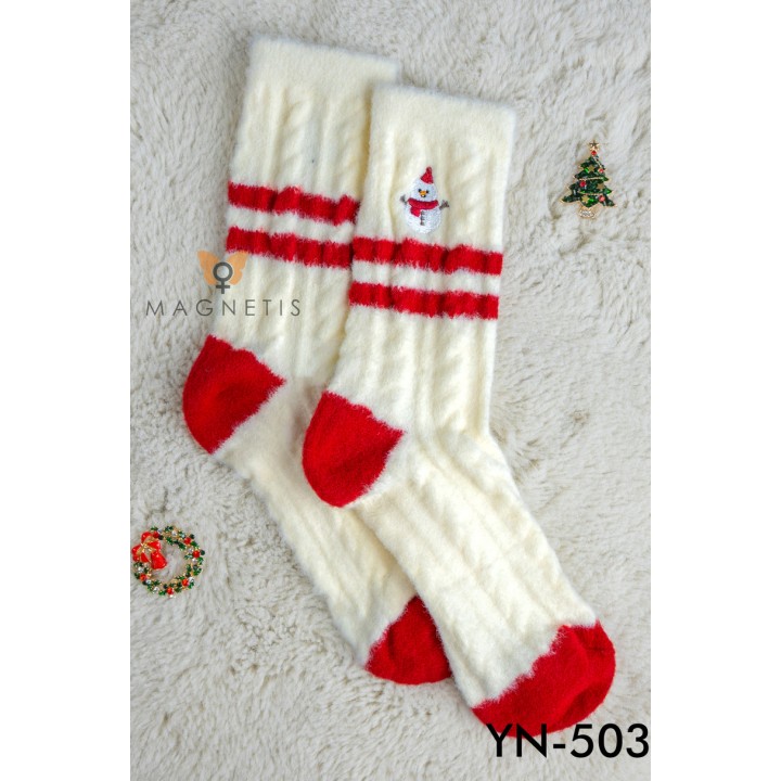 SKARPETKA APLIKACJA YN-5034-BAŁWANEK