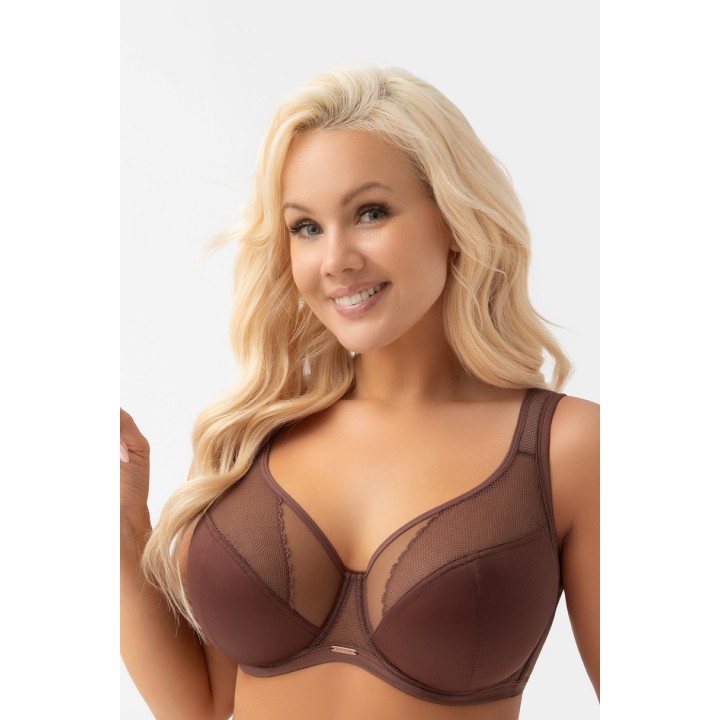 BIUSTONOSZ MIĘKKI LUISSE K441/1 CZEKOLADOWY