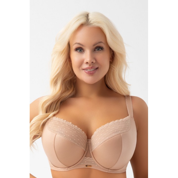 BIUSTONOSZ PÓŁUSZTYWNIANY DOTTI G021 MIGDAŁOWY