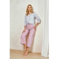 3448 PIŻAMA DAMSKA DŁUGA DEBORA M-XL