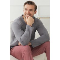 3674 PIŻAMA MĘSKA DŁUGA RICARDO M-2XL