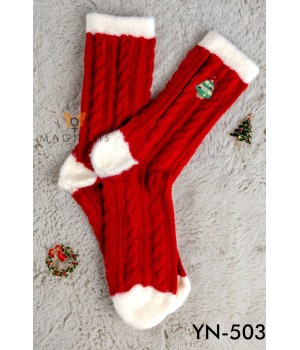 SKARPETKA APLIKACJA YN-5034-CHOINKA