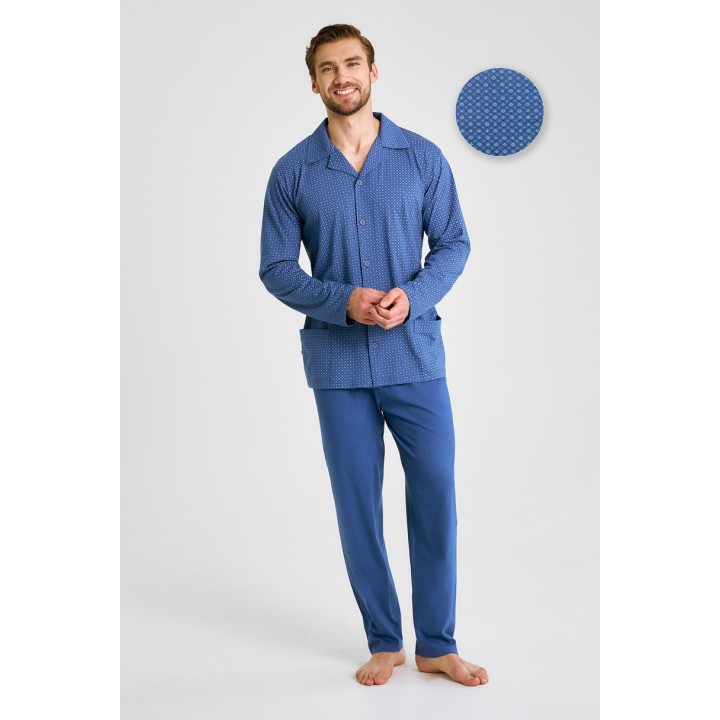 3485 ЧОЛОВІЧА ПІЖАМА ДЕРЕК НА БЛИСКАВЦІ 5XL-6XL
