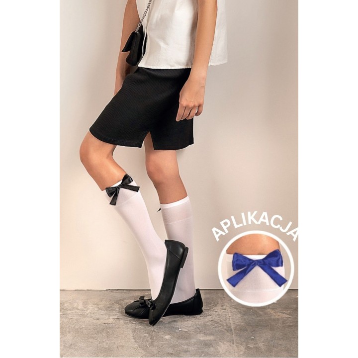 Дитячі гольфи з пришивним бантом RIVETTE DR2527