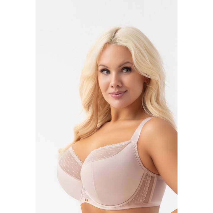 BIUSTONOSZ PÓŁUSZTYWNIANY DOTTI G021 BEŻOWY