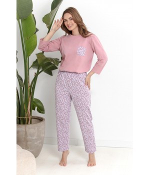 3629 PIŻAMA DAMSKA DŁUGA AGNESSA S-XL