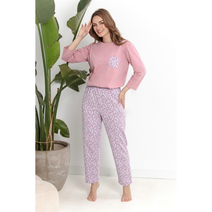 3629 PIŻAMA DAMSKA DŁUGA AGNESSA S-XL