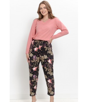 3614 PIŻAMA DAMSKA DŁUGA MARIBEL M-XL