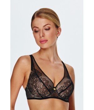 BIUSTONOSZ PUSH-UP ŻEL 153 CZARNY