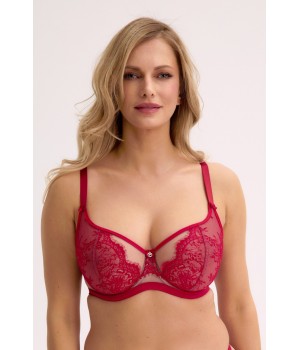 Бюстгальтер-балконет FRIDA SOFT, арт. 1274, червоний