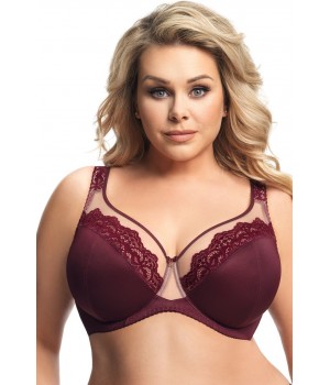 BIUSTONOSZ MIĘKKI LUISSE K441 BORDO