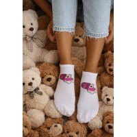 Stopki damskie Miś z czapką 1146.083