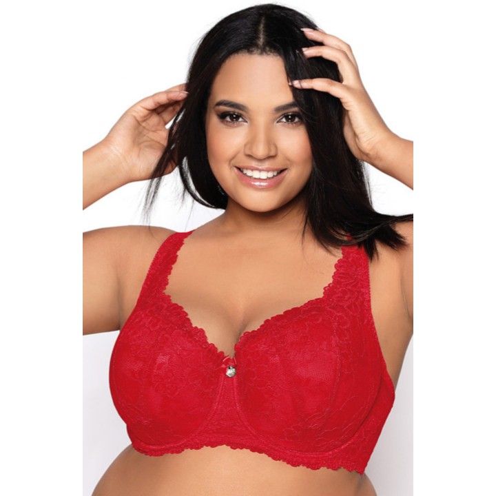 BIUSTONOSZ CARMELA BIG M-053/22 CZERWONY