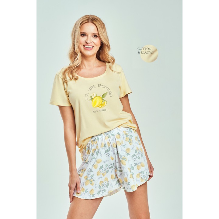 3531 ЖЕНСКАЯ КРАТКАЯ ПИЖАМА FRIDA ВЕЛИЧИН S-XL