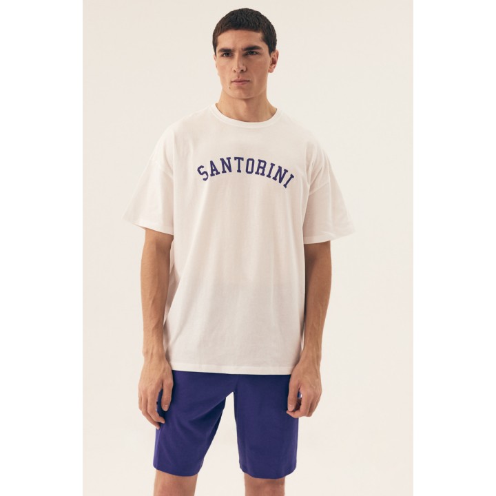 PIŻAMA MĘSKA SANTORINI 43173 SS25