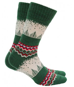 Жіночі гладкі шкарпетки вовняні Wola wz 966 one size